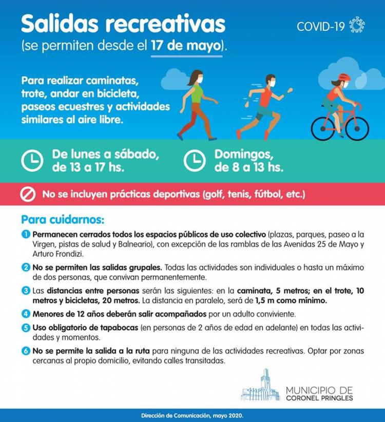 Lisandro Matzkin habilitó las salidas recreativas