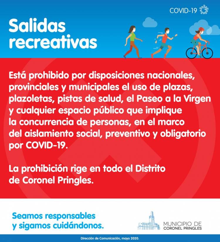 El Municipio recuerda que no se pueden usar las plazas
