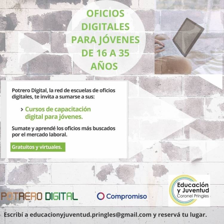 Formación en Oficios Digitales para Jóvenes‼️