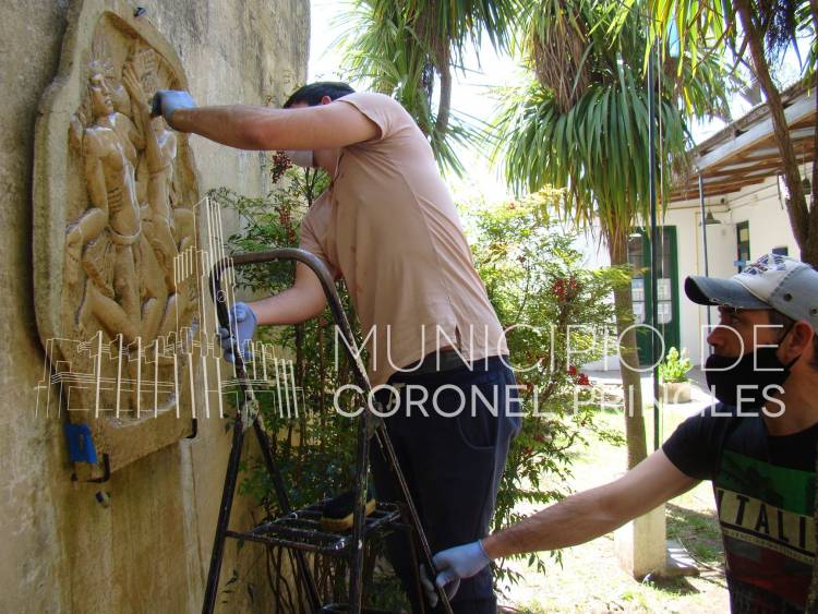 "Estamos realizando la tarea de limpieza y estabilización de obras del Museo de Arte"