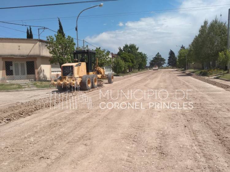 Máquinas a pleno en Indio Rico