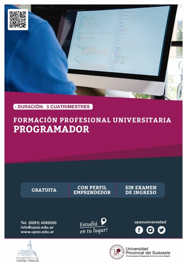 Oferta Universitaria 2021 Sede UPSO Coronel Pringles