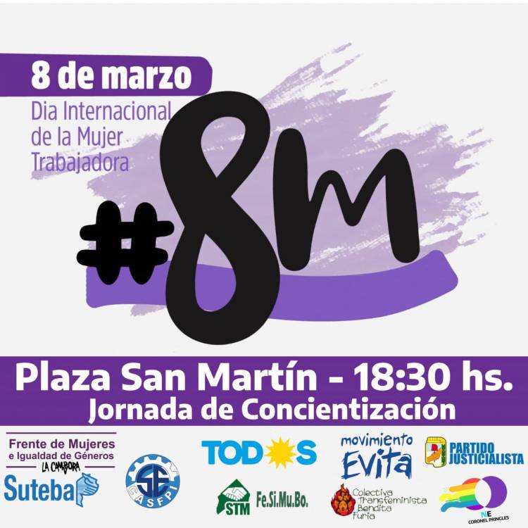 #8M Jornada de Concientización en la Plaza San Martín