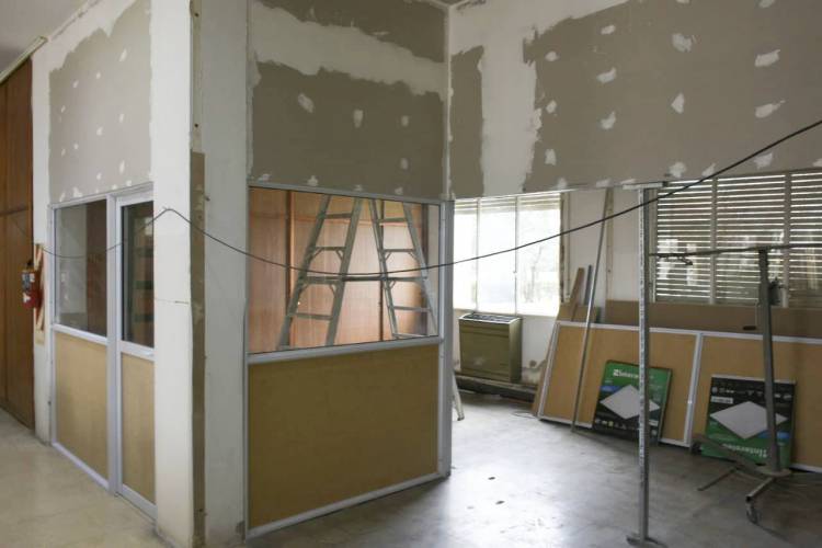 Trabajos en el Palacio Municipal