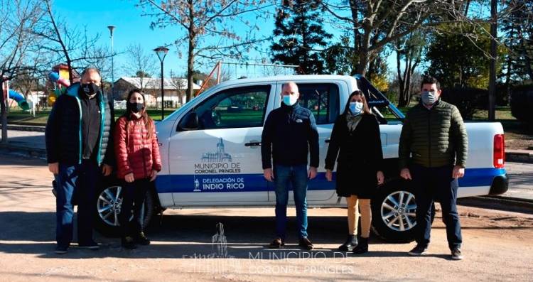"Es la primera vez que hay una camioneta 0 Km para la Delegación"