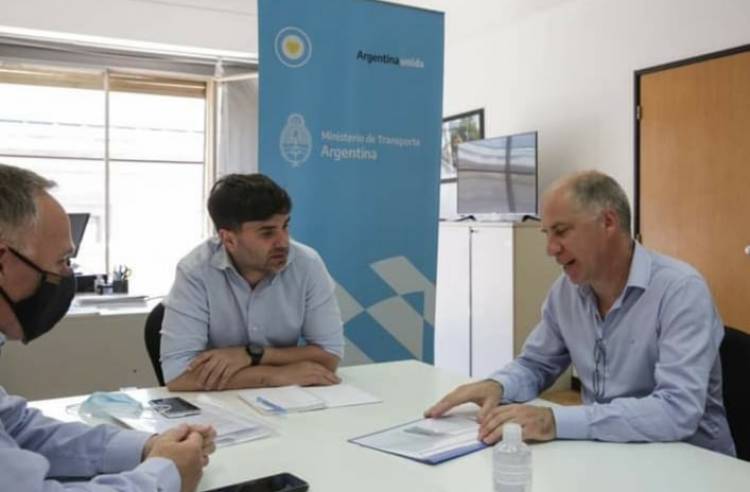 El Intendente gestionó por terrenos, obras para el 2022 y la Terminal de Ómnibus