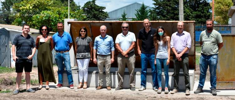 Matzkin, Guarco y Ediles visitaron la obra de los pozos de extracción de agua en el distrito