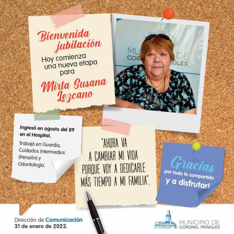 Bienvenida Jubilación