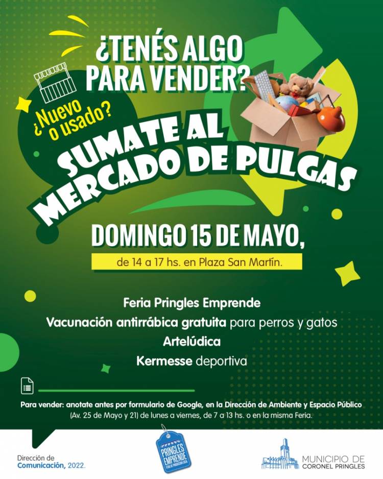 Este domingo sumate al Mercado de Pulgas
