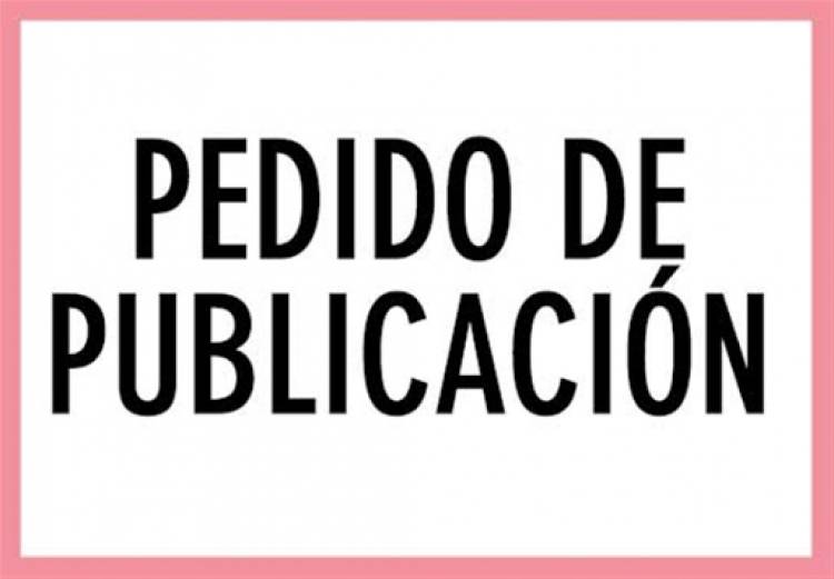 Pedido de publicación por hecho policial