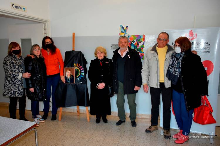 Hubo un homenaje a Norma Fuchs en el Hall del Hospital Municipal