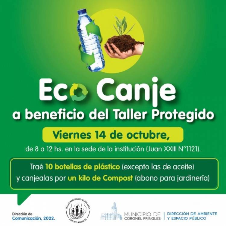 Eco canje a beneficio del Taller Protegido Esperanza