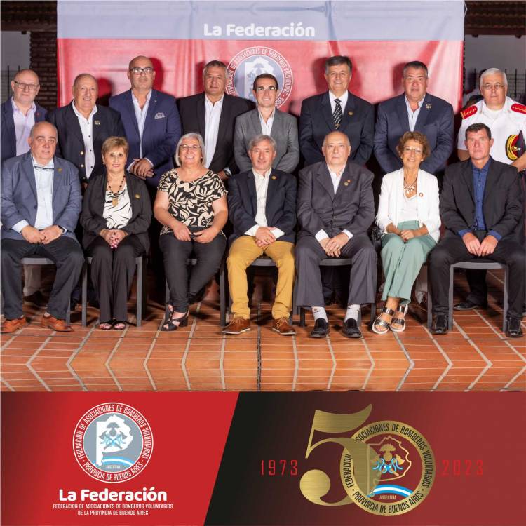 La Federación de Bomberos Voluntarios de la PBA festejó sus primeros 50 años