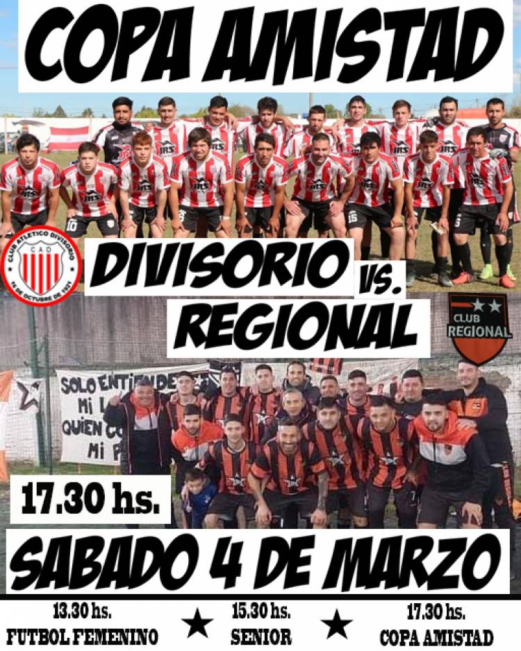 Divisorio se medirá con Regional de Mar del Plata