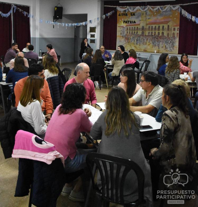 Recta final del Presupuesto Participativo en Indio Rico