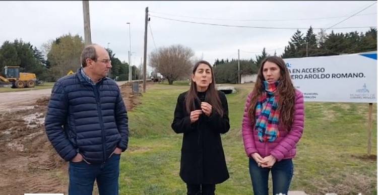 Hoy martes comenzaron los trabajos de una nueva obra pública en la ciudad