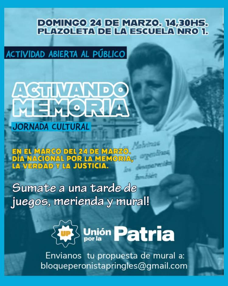 "Entendemos el 24 de marzo como un día de reflexión en familia"
