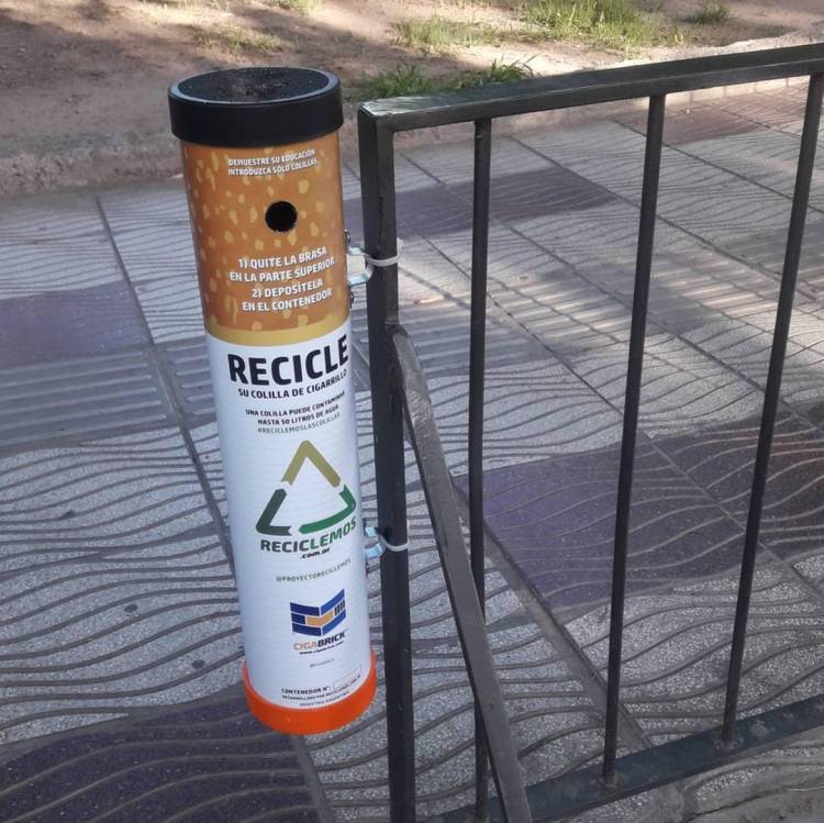 Presentan un proyecto que busca erradicar las colillas de cigarrillo de la vía pública