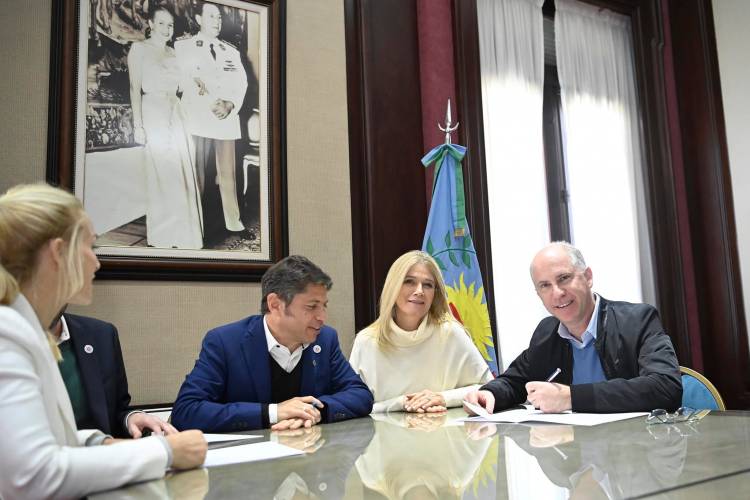 El Intendente Matzkin firmó convenio con el Gobernador Kicillof