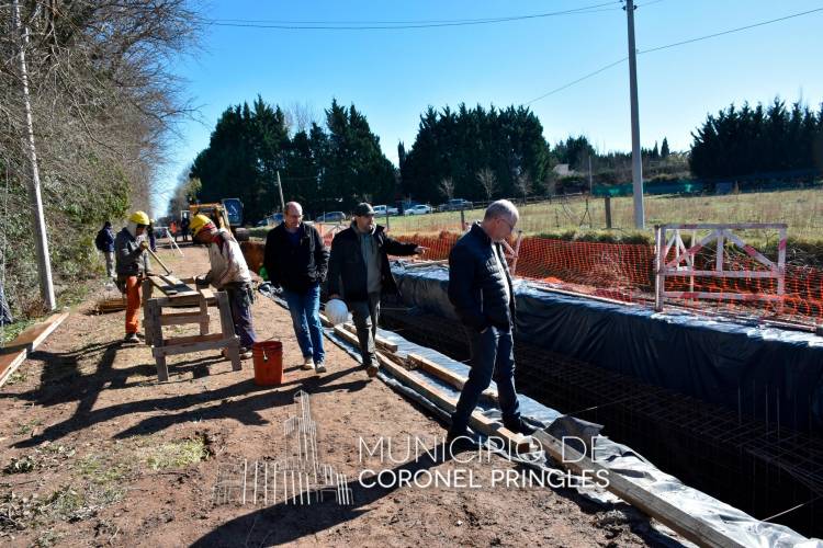 Significativo avance presenta la obra de desagües pluviales del Barrio PvP Sur