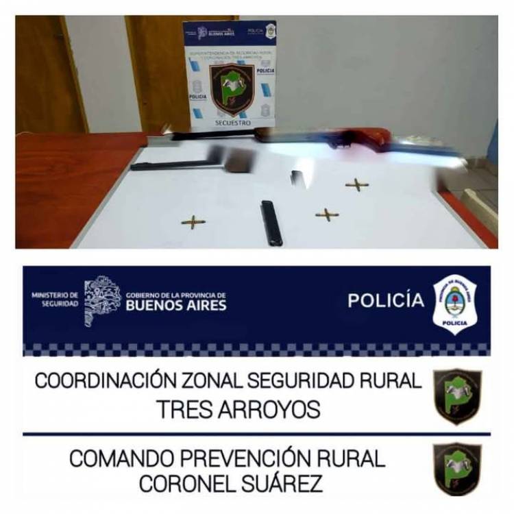 Aprehendido por tenencia Ilegal de Arma de Fuego