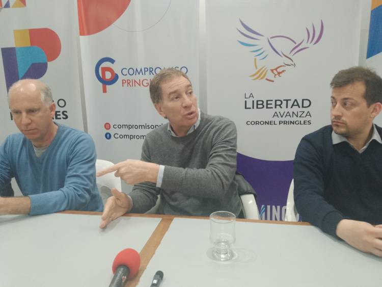 Santilli visitó Pringles y pidió el apoyo en las urnas en Octubre