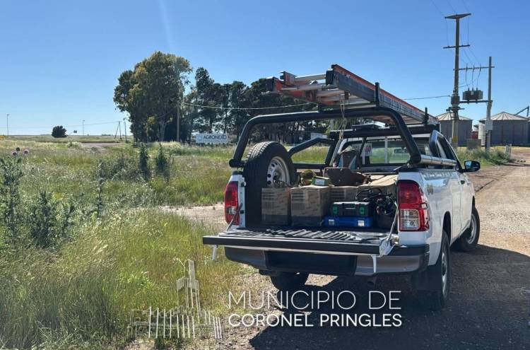 Nuevas luminarias para la rotonda de Fra-Pal