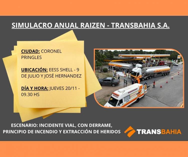 Corte de tránsito por Simulacro