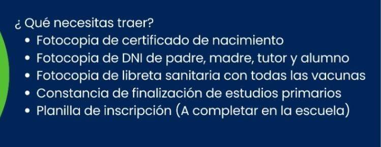 Inscripción para ingresantes a 1er año