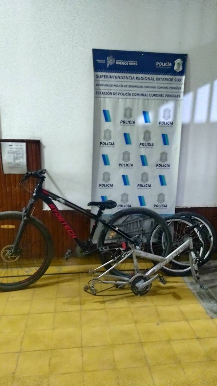 Policial: Un aprehendido y dos bicicletas recuperadas