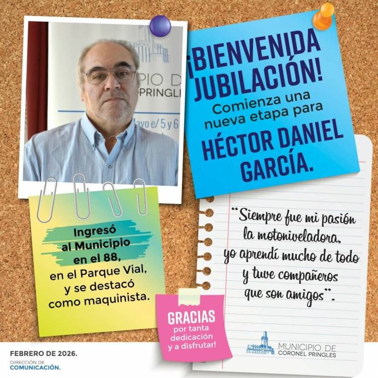 Bienvenida Jubilación: Comienza una nueva etapa para Héctor Daniel García
