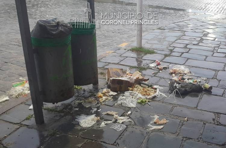 Panorama de esta mañana en algunas esquinas del centro