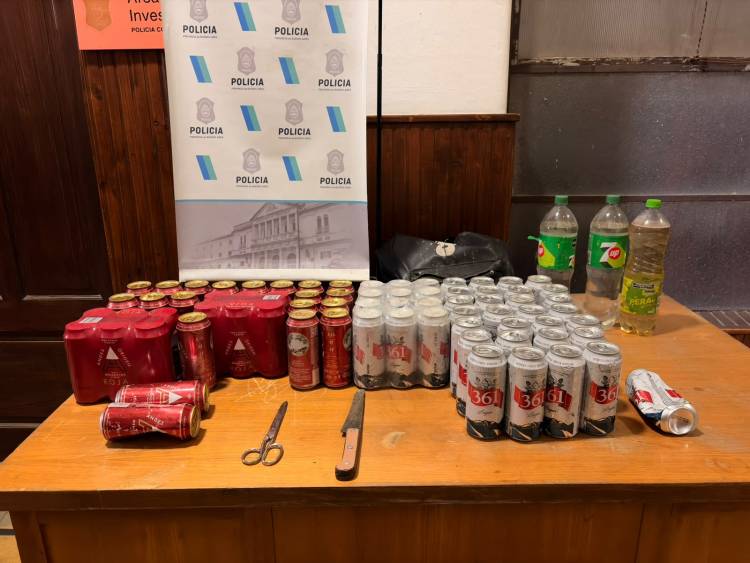 Policial: Un aprehendido por Hurto en un comercio